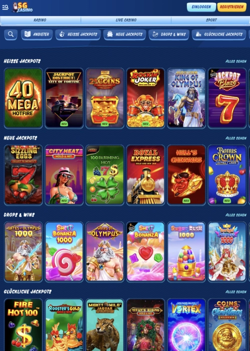 Applicazione mobile casino download SG Casino